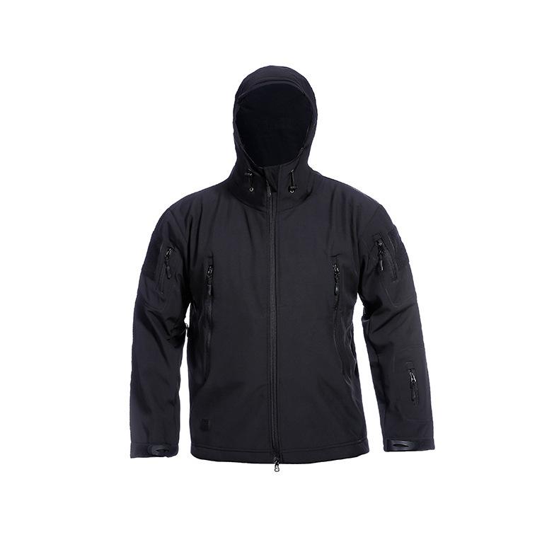 

Чоловіча осінньо-зимова куртка з м’якої оболонки Відкрита вітрозахисна тепла куртка для полювання, альпінізму Куртка з підкладкою. XS