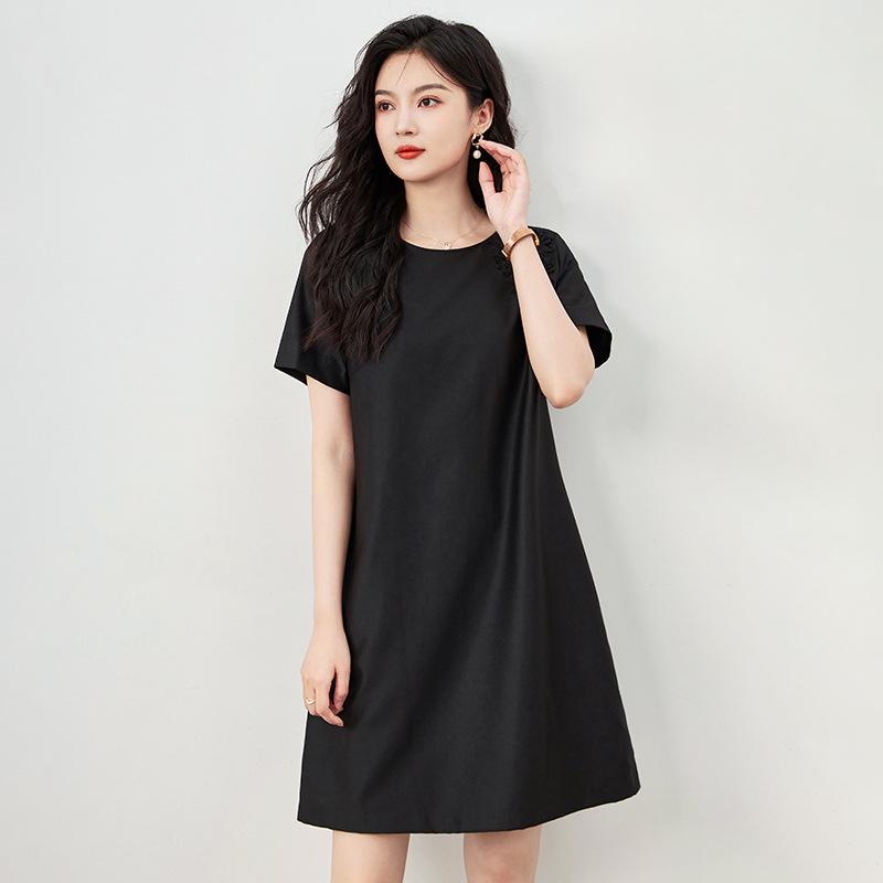 

Романтичное вышитое платье с ажурным узором элегантного дизайна для женщин S чёрный