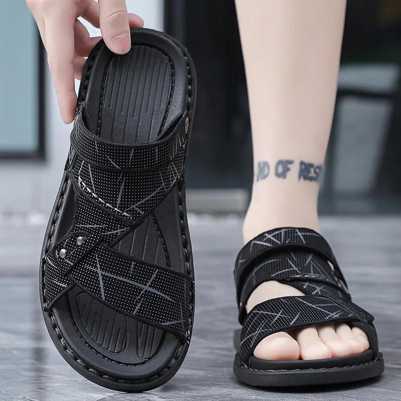 Sandals for Men's Summer New Style, Non Slip and Cool Slippers for External Wear, Soft Soled and Wear-resistant Beach Slippers