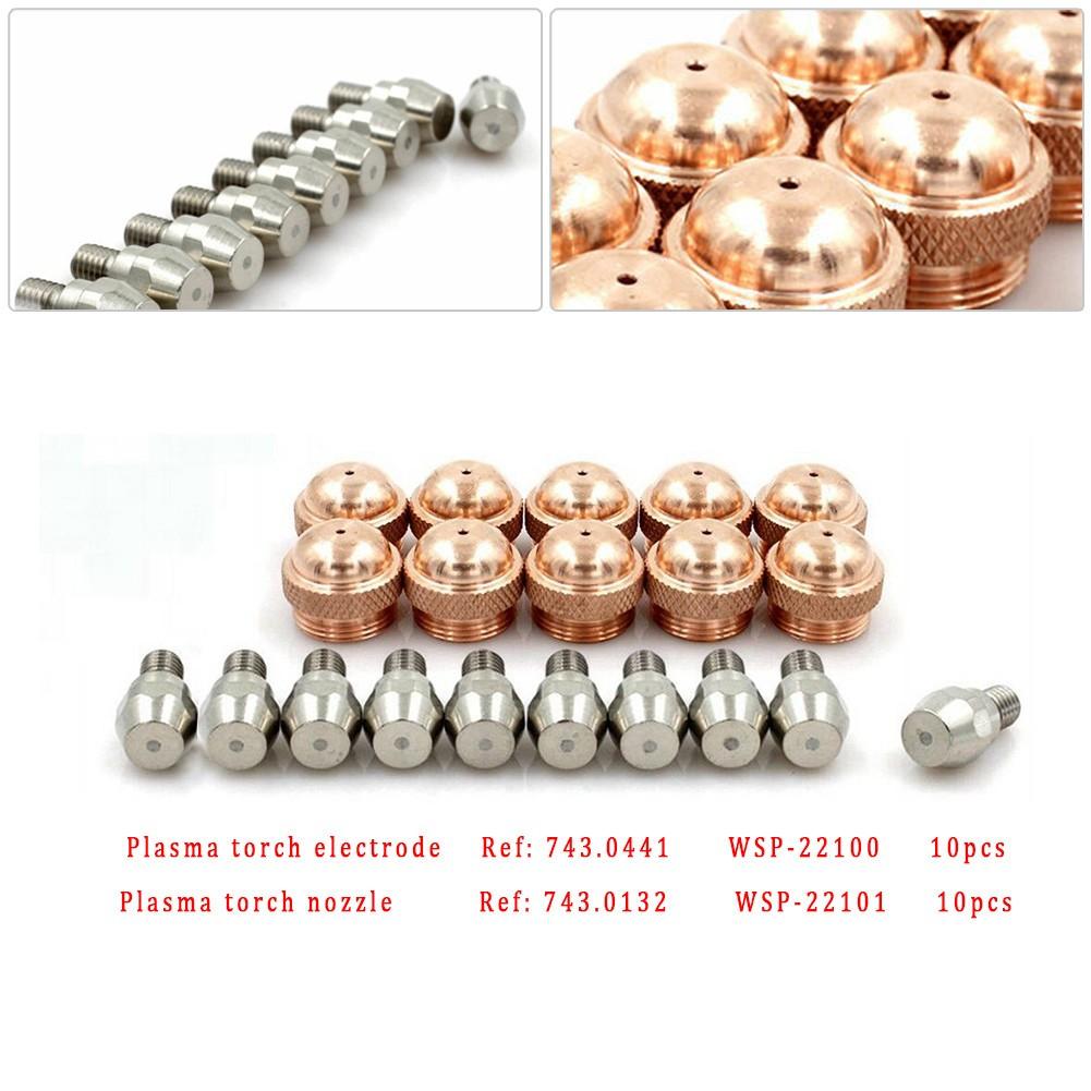 

20 шт. PSB60 121 743.0441 Электрод 743.0132 Наконечники для плазменной горелки