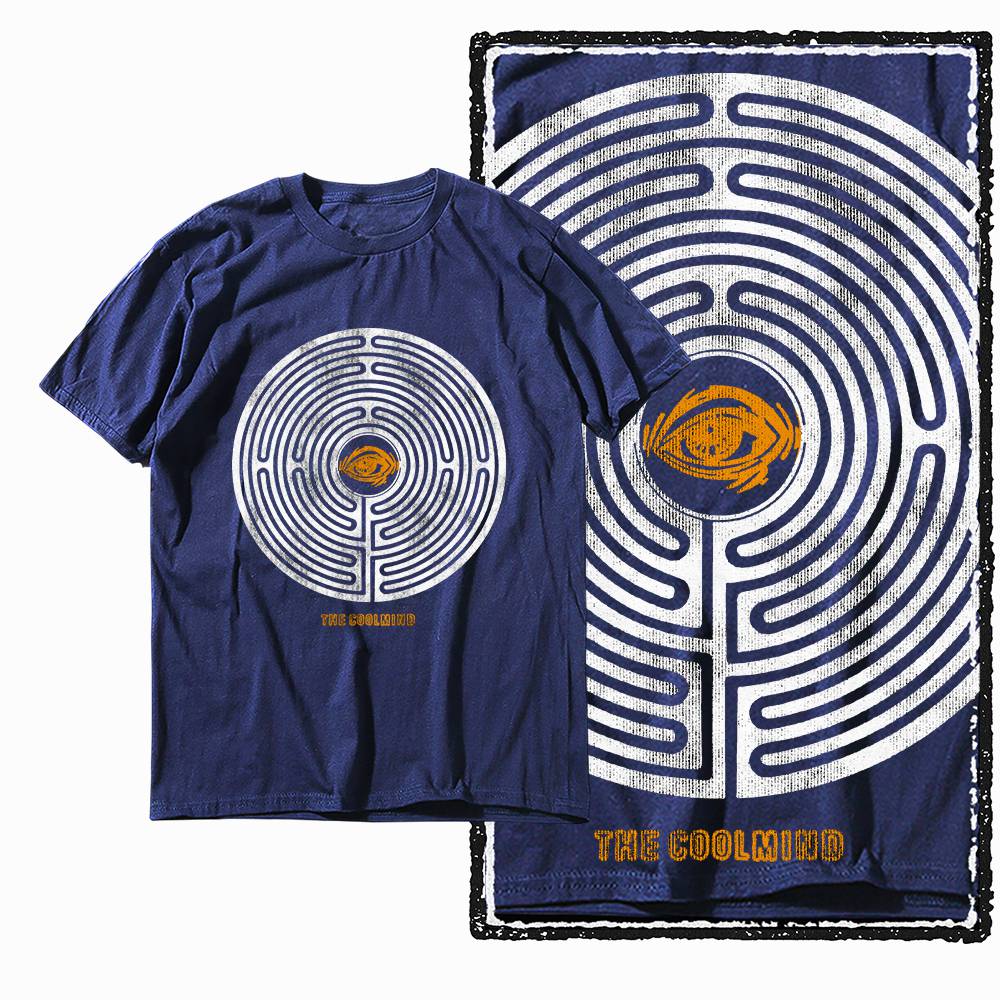 G14 NAVY Cotton Unisexs Vintage COOLMIND  Graphic Tshirt   Streetwear Big Size Cool Oneck Unisexs Tee Tshirt S
