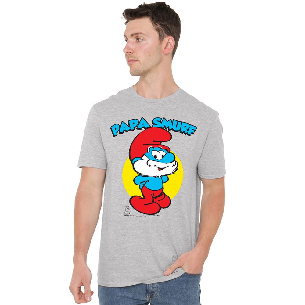 The Smurfs Unisex Adult Papa Smurf T-Shirt