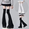 1 Pairs Leg Warmers Y2K Harajuku Punk Knee Socks Japanese Style Spicy Femboys Over The Knee Horn Shapeds Cuffs Sexy Accessories