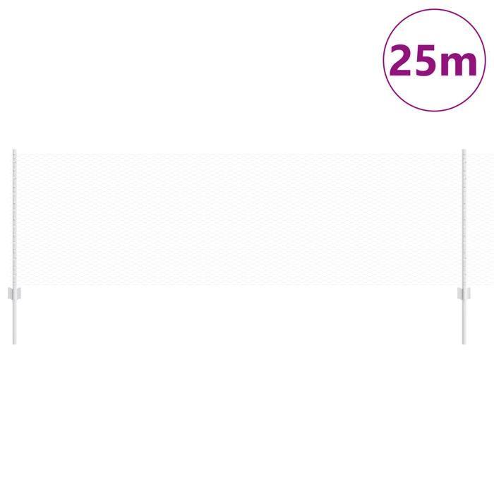 VidaXL Poteaux de Clôture 11 pcs U-Channel 80 cm Acier Galvanisé 3336995