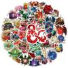 1050Pcs Dungeons  Dragons Graffiti Stickers Exquisite Cool Diy Toys Secret For Bottle Scrapbook Travel Bag Aesthetic Decals