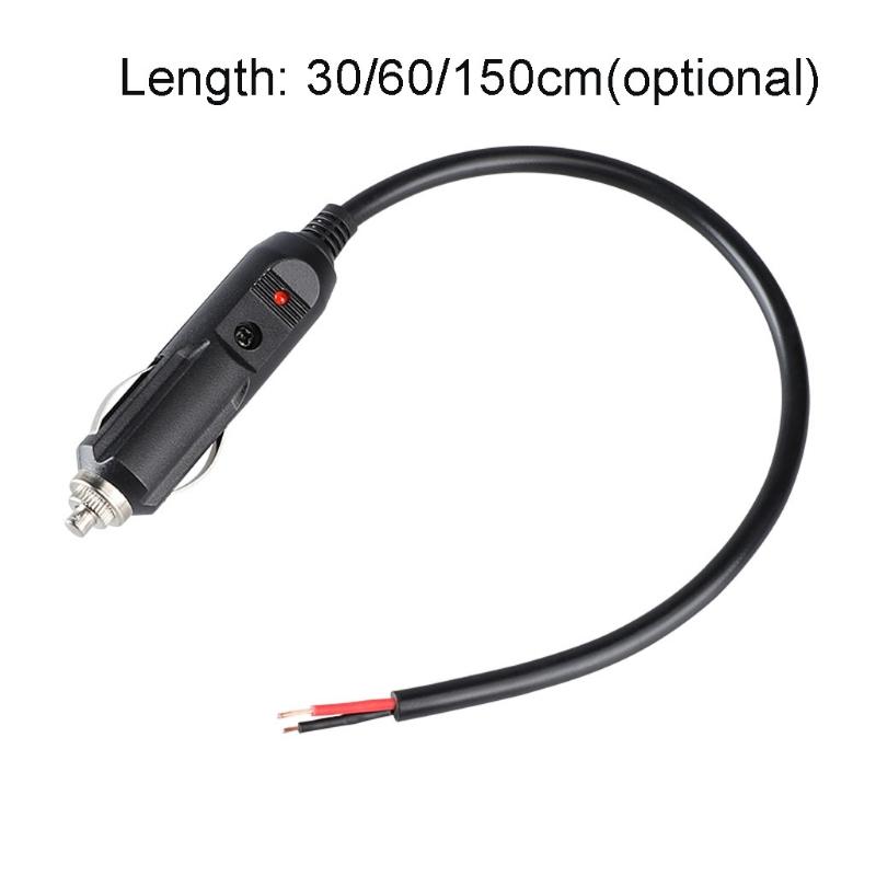 Replacement Cigarette Lighter Plug - 12 24V Male Cigar Plug Car Adapter DC Battery Charger Connectors Power Supply