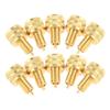 10PCS Brass Large Bore Tire Valve Stem Adapters External Tire Bore Valve Reducer Adapter Connector Good Performance 22mm Length Stem Caps1
