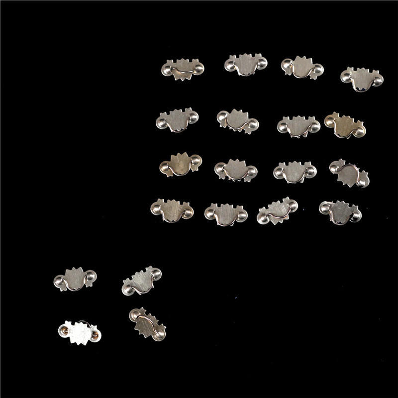 20Pcs Dollhouse Miniature 1:12 Scale Gold Brass Cabinet Drawer Handles Pulls