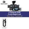 1080P Quad Dash Cam, 4-Channel 4-Screen Display, WiFi, Phone Sync, Rear View, Night Vision, Wide Angle