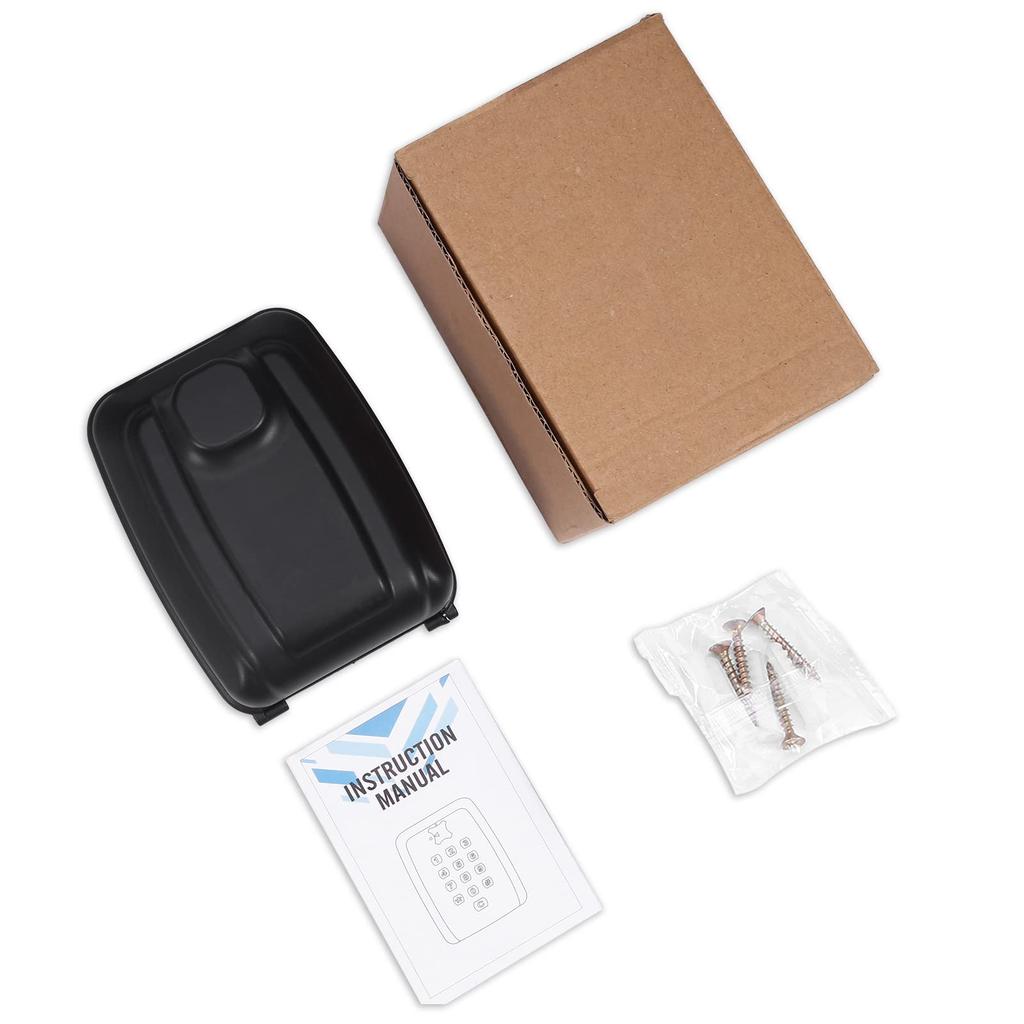 Security Key Box Wall Hanging Key Storage Box Padlock Lock Pocket Dial Lock Button Type Small Items Key Storage Key Management Key Storage Seal