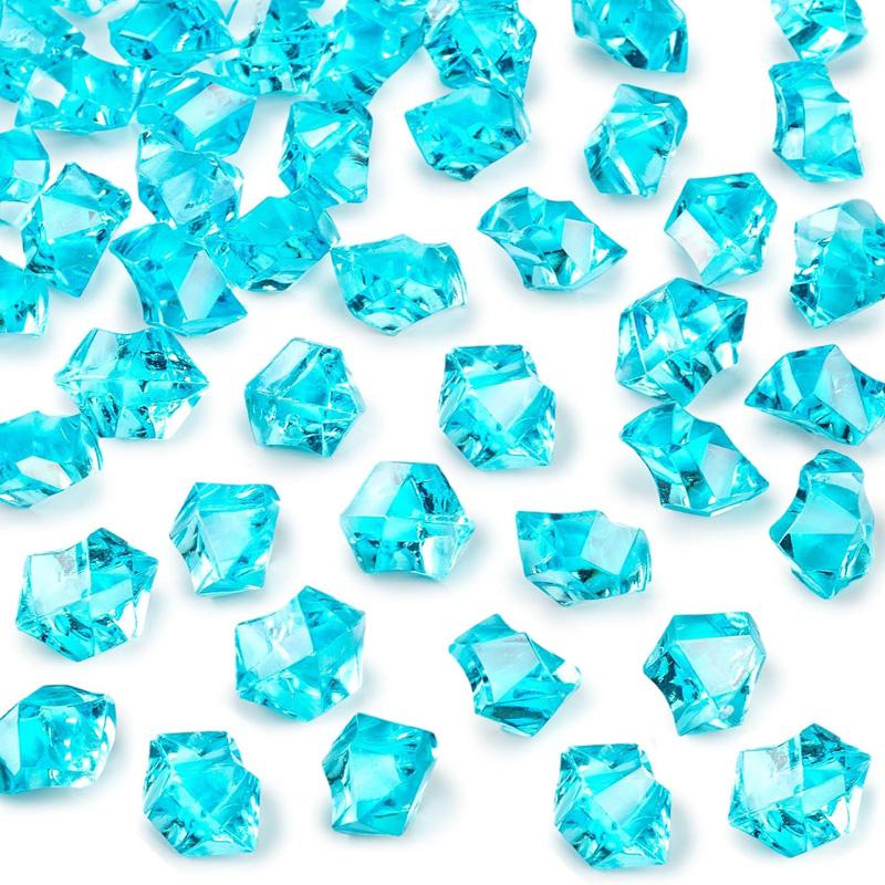 

20pcs 18x25mm Irregular Acrylic Fake Ice Rocks Stones Decorative Gems Crystal for Jewelry Making Vases Table Wedding DIY Decor 18x25mm 20pcs ярко-синий