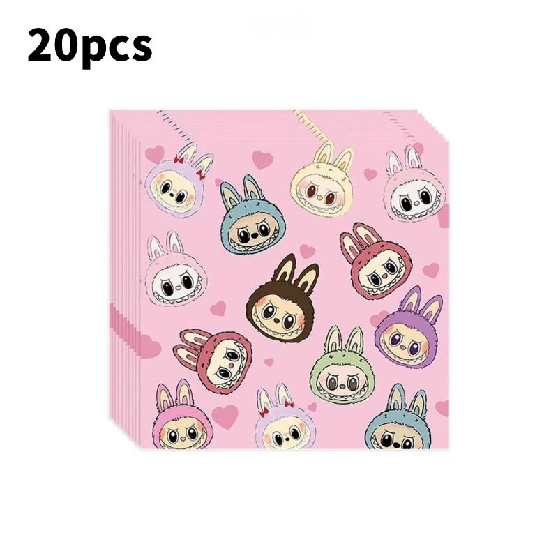 Labubu Party Decorations Set With Colorful Banners For Childrens Birthday Celebration