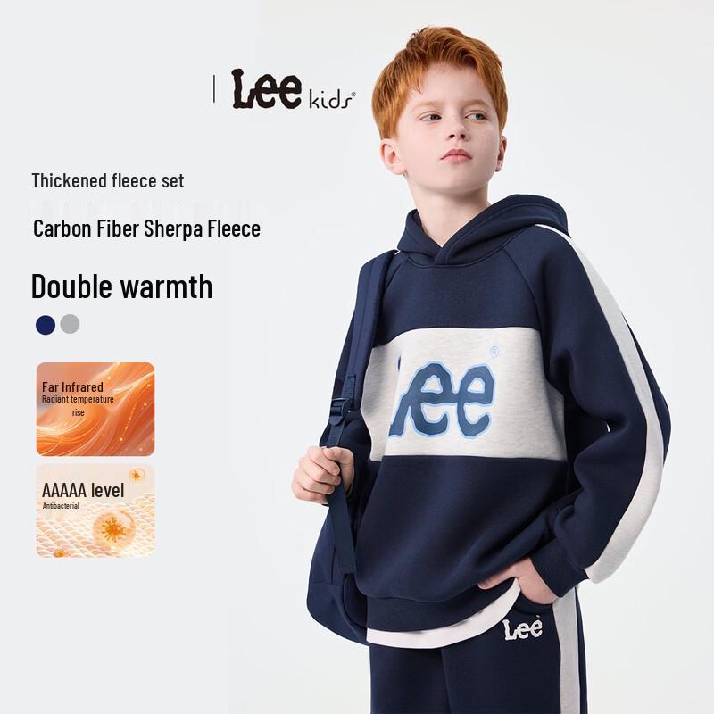 LeeKids Kids Thermal Fleece Color Block Pullover 140
