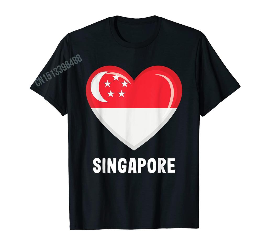 Men Women T Shirt More Design Singaporean Flag Singapore Lions Love Gift TShirt Tops 100 Cotton  Tees