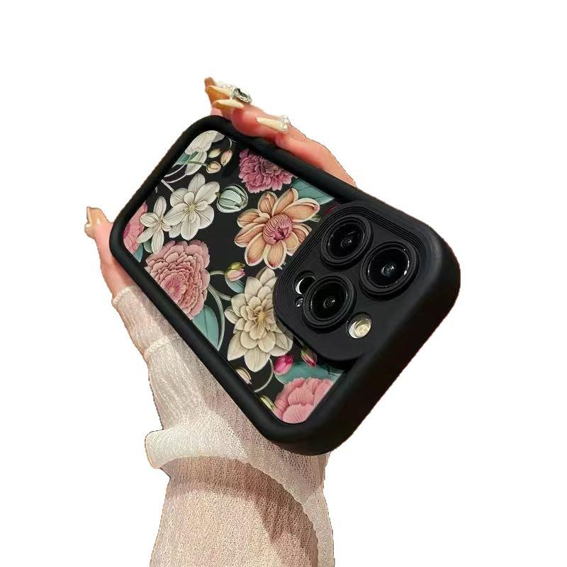 Flowers are like brocade, suitable for iphone16pro mobile phone case, Apple 15, Korea 14, Europe, America and 13promax new 12x.