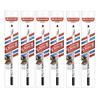 Black Ice Spray Hairdresser Pencil (White) - 6 Pieces, Precise Application for Perfect Contours and Styling.