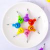 1pcs 7 Color Crayons Art Supplies for Kids Pastel Pen Drawing Set Stationery Smiley Face Crayons Kawaii Pencil School Supplies