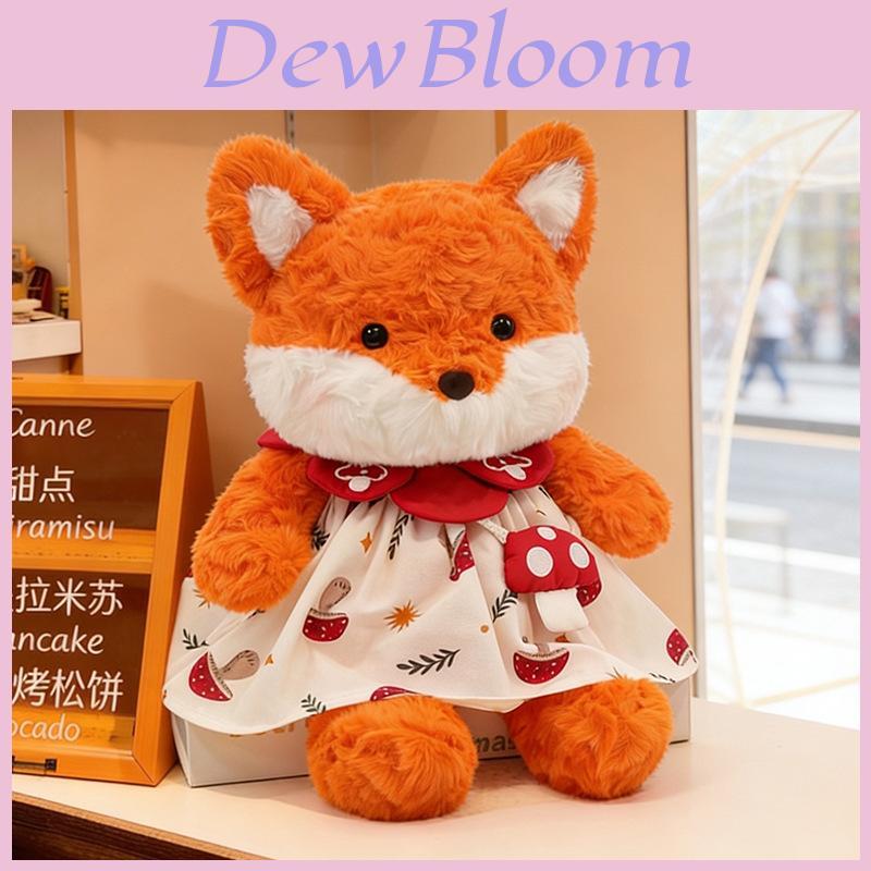 Mushroom Fox Stuffed Animal With Plush Filling For Baby Bedroom Decor