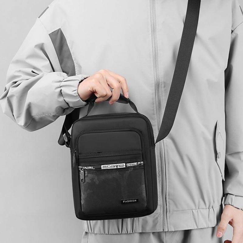 Мужская нагрудная сумка через плечо — фото 8