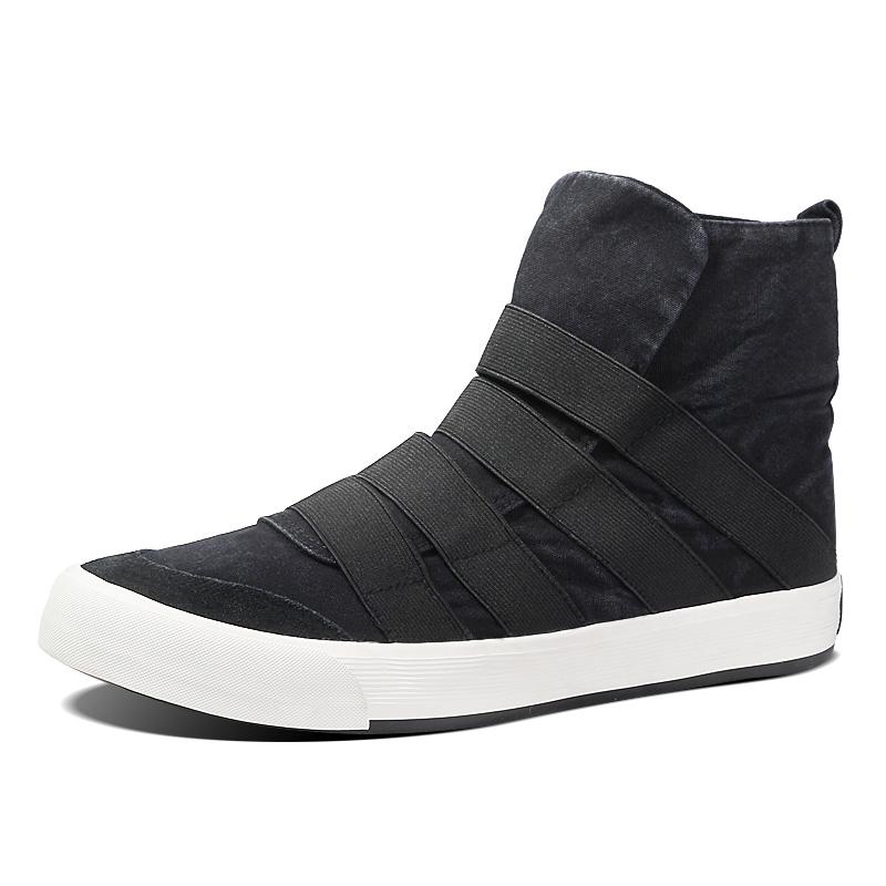 

Youth Teenage Ankle Boots Canvas High Top Shoes Outdoor Casual Walking Shoes Street Style Male Short Basic New Trend Boots Botas 44