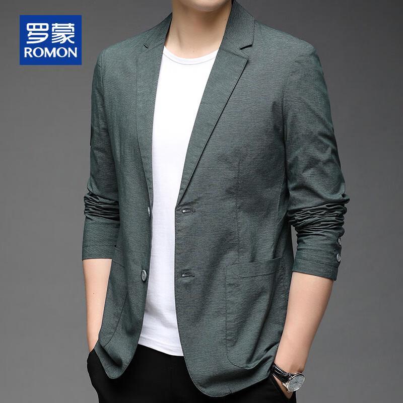 ROMON Men's Casual Slim Fit Blazer Jacket