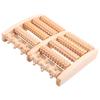 Felimoa Foot Wooden Foot Reflexology Device with Rotating Rollers for Foot Care and Refreshment Massager,