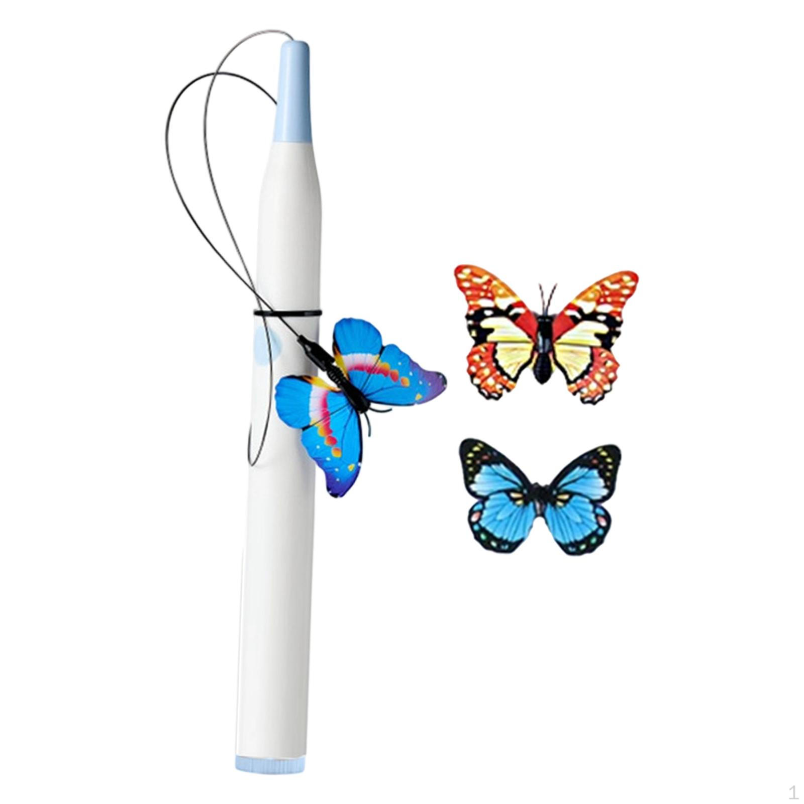

Electric Cat Teaser Toy Butterfly Automatic Interactive for Kitten Playing without Base