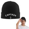 Captain Anchor Warm Knitted Cap Fashion Bonnet Hat Autumn Winter Outdoor Beanies Hats for Unisex Adult