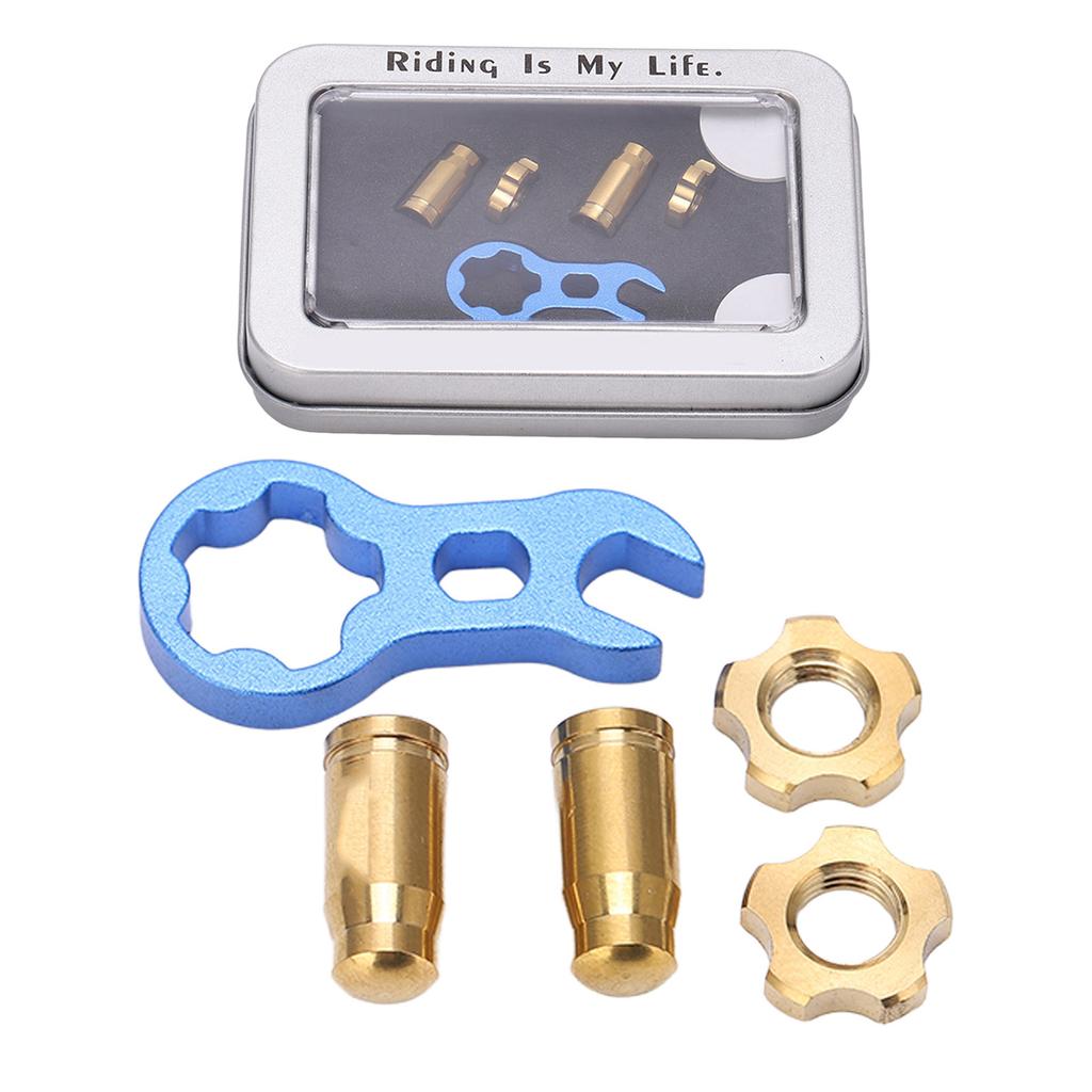   7pcs   Alloy     Valve   Strong Hardness Bike Tire Valve Cover Nut Set