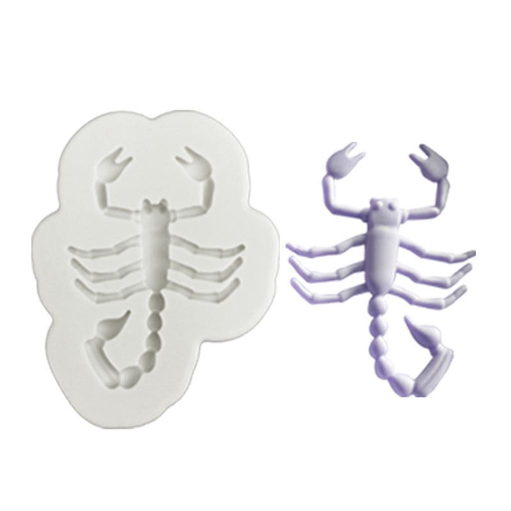 Realistisk insektssilikonform för Halloween-dekorationer, festtillbehör, smyckestillverkningsverktyg, återanvändbar flexibel form