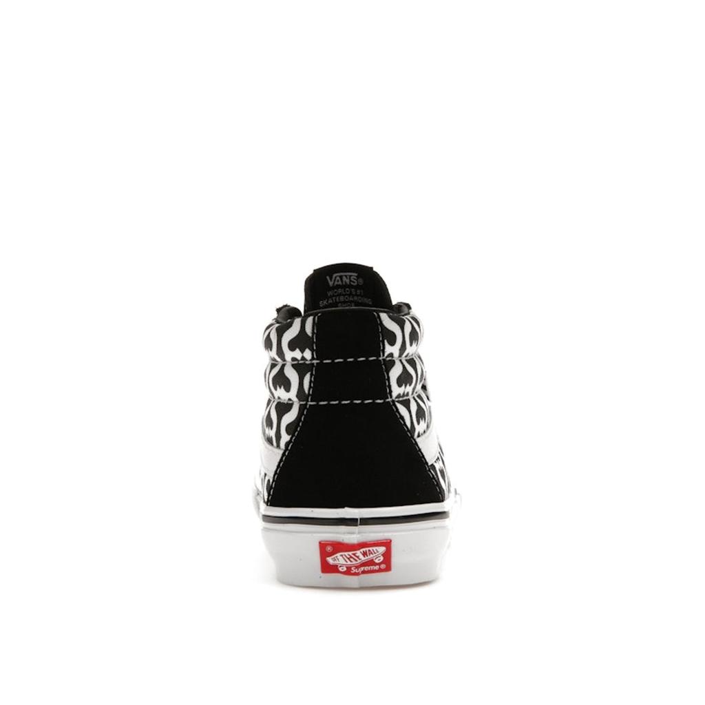 Vans Supreme X Grosso Mid Monogram S - Black Unisex Sneakers White VN0A5KS15XH