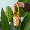 Hand-woven Mesh Bag Water Cup Net Bag Cup Cover Outdoor Leisure Hand-held Water Cup Net Bag Retro Net Celebrity Cup Cover