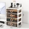 Elegant Vanity Table & Makeup Storage Box with Transparent Drawers