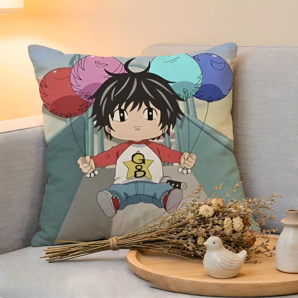 

Cushion Cover Linen SkinFriendly Soft Decorative Case for Sofa Home Decor Cute Anime KKotaro Lives Alone Pillow cover 30x30cm