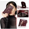CONTACT'S Genuine Leather Wallet Long Clutch Bag For Women Zipper Phone Pocket Coin Purse Quality Card Holder