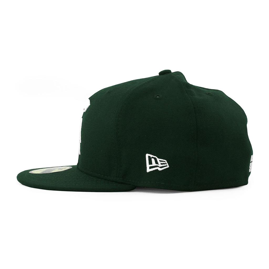 [New Era] 59FIFTY Michigan State Spartans [NCAA TEAM-BASIC FITTED CAP] MICHIGAN STATE SPARTANS 5950 Hat Green (7-14 (approx. 57.7 Cm)) [Used]