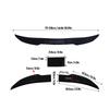 Car Rear Tail Trunk Spoiler 117-128cm Adjustable ABS Strong Adhesion Car Rear Trunk Spoiler Wing for Maintenance