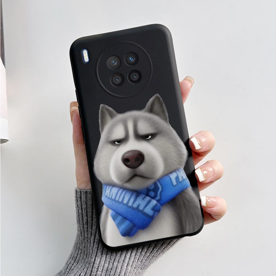 Case For Honor 50 Lite Cover on Huawei Nova 8i Phone Case Cute Rabbit Panda Painted Soft Back Cover For Honor50 Lite Nova8i Capa