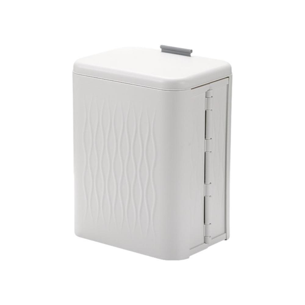 Компактное кухонное мусорное ведро с контролем запаха складное настенное для хранения на кухне серый 1619₽