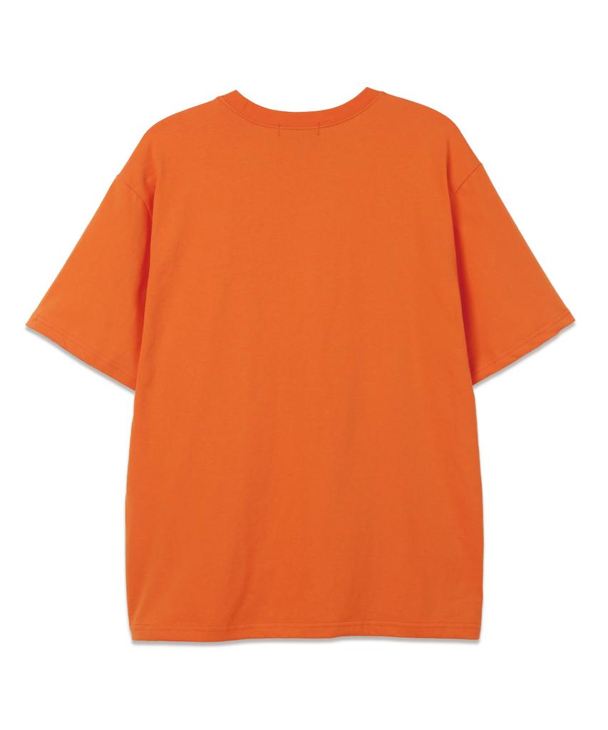 VANNWORKS Cat Short Sleeve T-Shirt (Vs0026) Orange/White