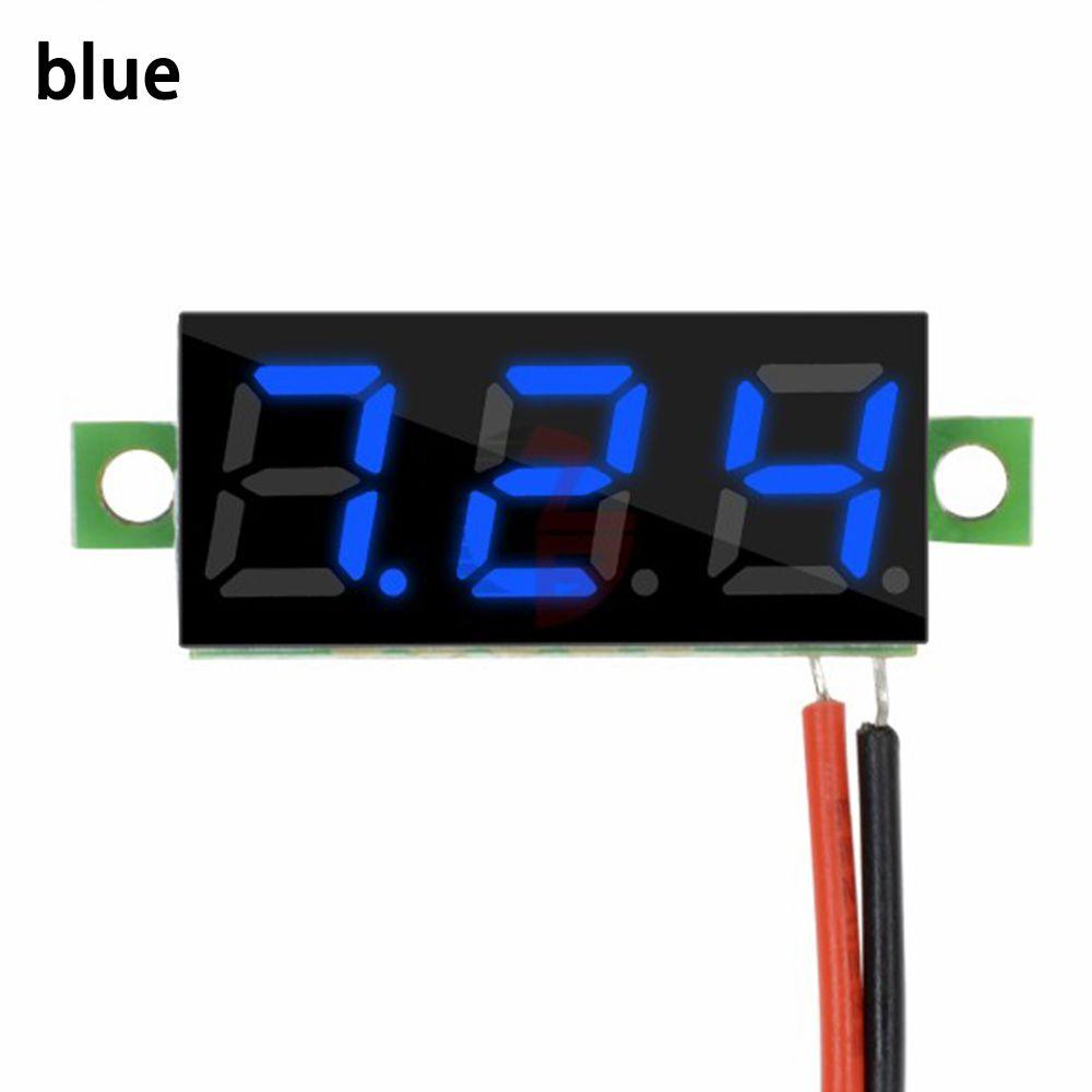 1 stk DC 2,5-30V Testverktøy Mini LED-skjerm 3-sifret Måler Spenning Voltmeter Voltameter Panelmeter