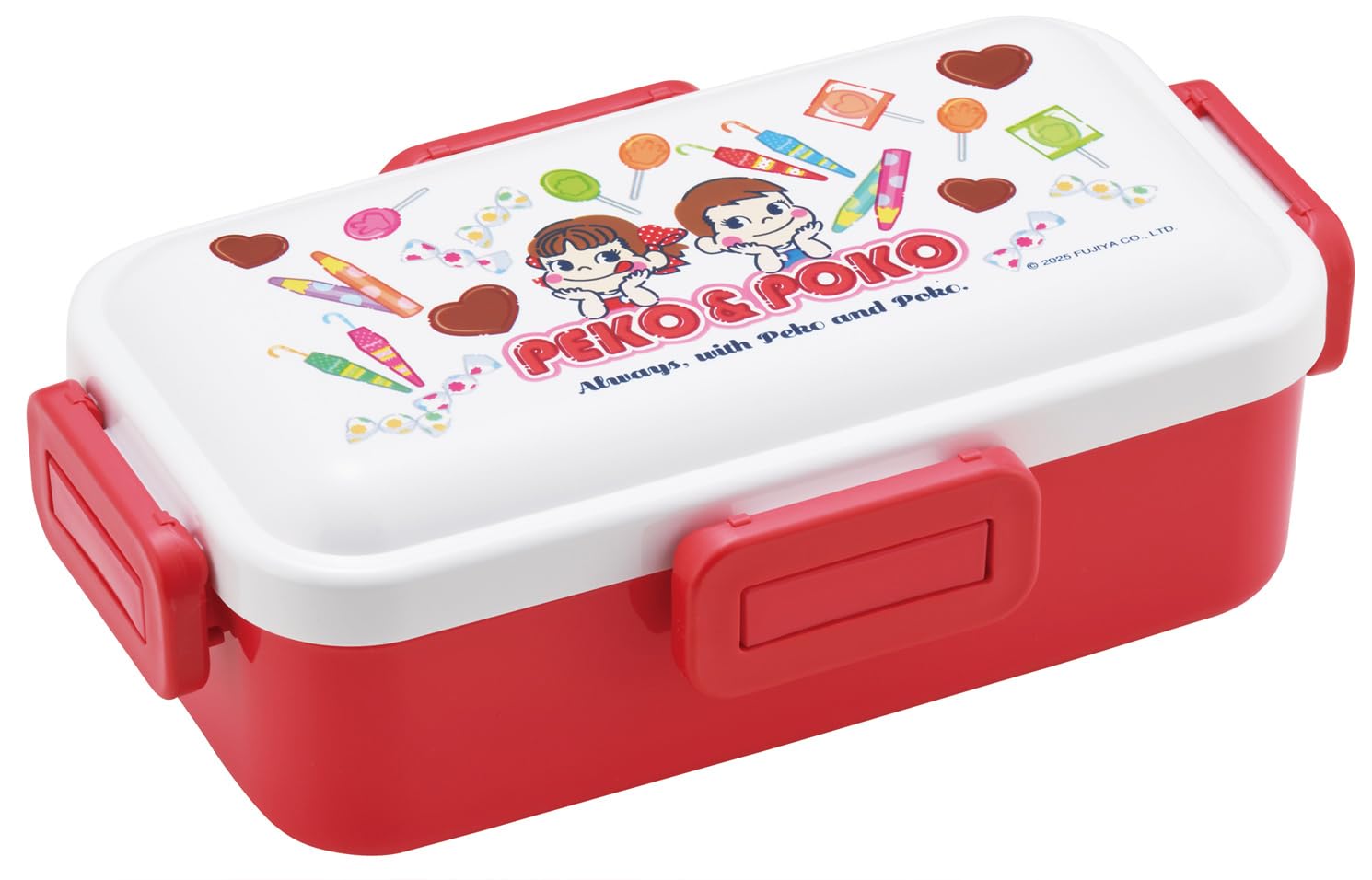 

Skater Bento Single Made in with a Lock for Dishwasher and Microwave Candy Box, 530ml, Tier, Japan, 4-Point Leak-Resistant Storage, Safe, Peko-chan