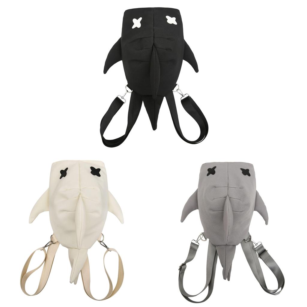 Shark Backpack For School Students Waterproof Nylon Casual Travel Daypack For Men Women