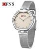 European Style Bestseller Ladies' Waterproof Quartz Wristwatch with Simple Polygonal Design and Mesh Strap - Model 1642