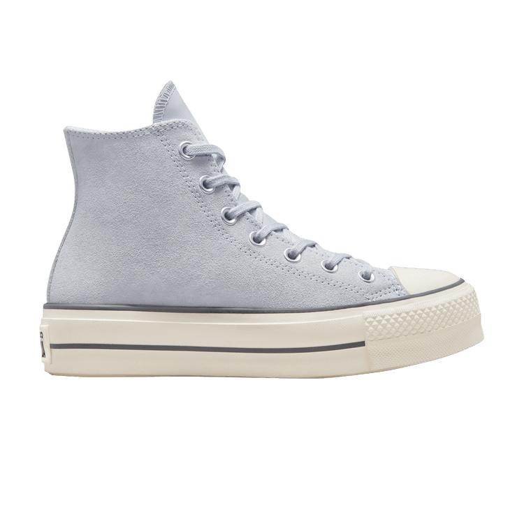 Converse Chuck Taylor All Star Lift Platform High Gravel Women Sneakers Blue Iron-Grey Egret A03251C