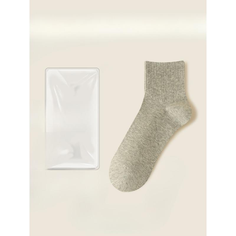 Men Winter New Style All Purpose Warm Solid Color Anti Pilling Sweat Absorbing Sports Cotton Socks