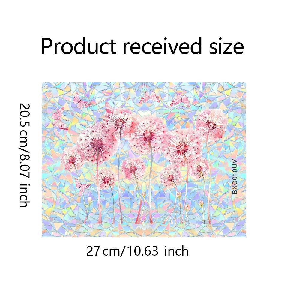 

Красочные наклейки с подсолнухами, цветочные, с бабочками, статические наклейки на стекло, украшение для дома 8