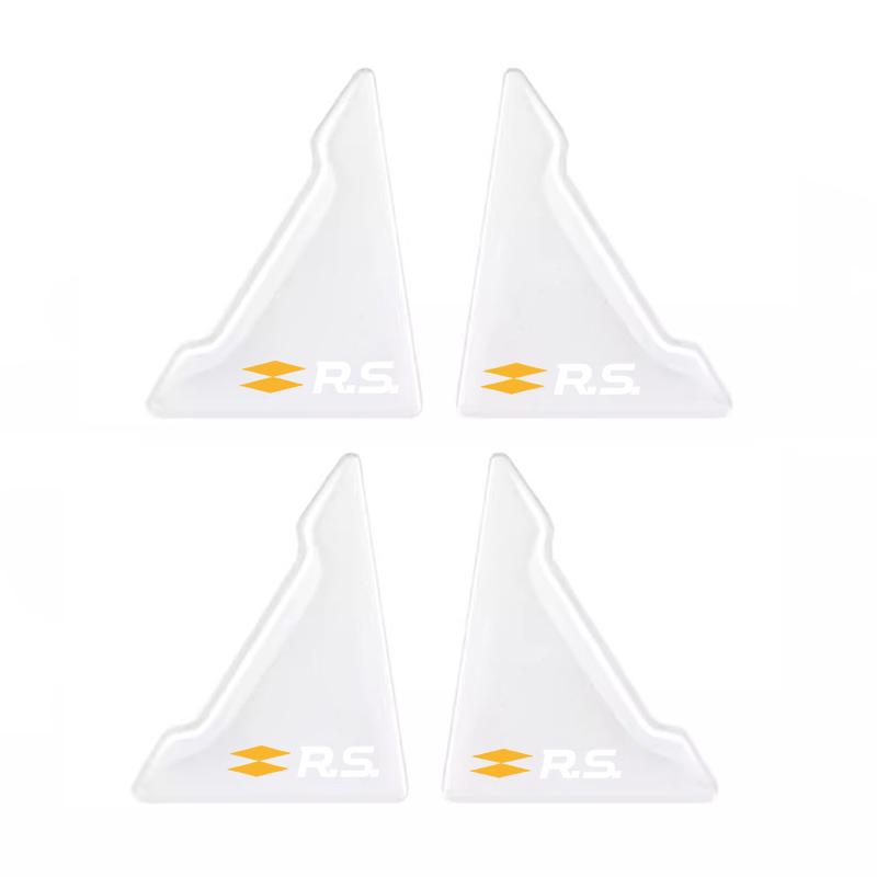 For Renault 2026 New Hub Caps 4Pcs Car Door Corner Covers Anti Scratch Protection Stickers For Renault Clio Megane Kadjar QM6 ZO