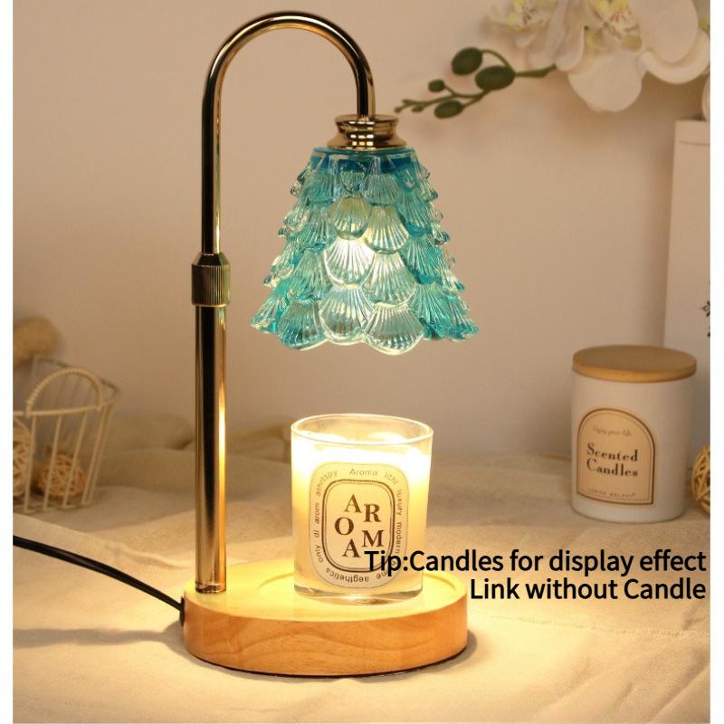 Wax Melt Lamp Fragrant Gift Desk Lamp Smoke Free Temperature Regulating American Retro Night Light Aromatherapy Lamps(No Candle)