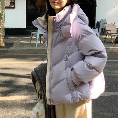 Down Jacket Hooded Women'S Winter Short New Fashion White Duck Down Plus Size